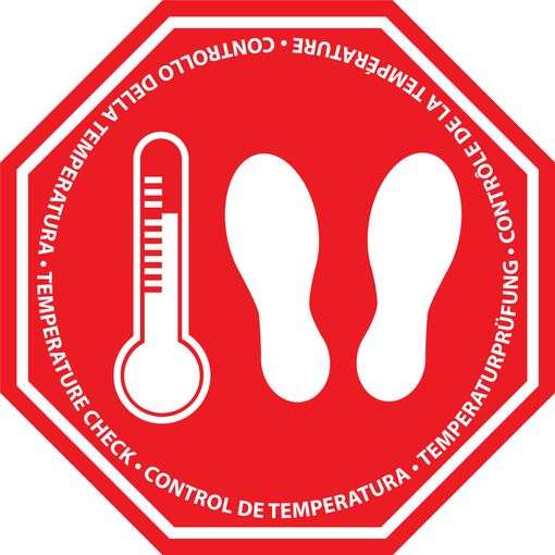 Sticker Vérification de la température